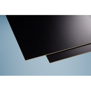HPL-Baukompaktplatte B2 schwarz 1300x3050mm