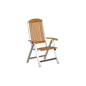 Keros Klappsessel Aluminium/Akazie