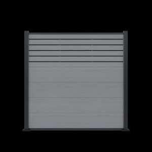 MALCHOW WPC-Zaun; smoke white