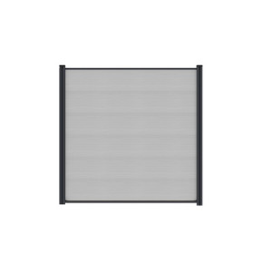 MAX-XL WPC-Steckzaun, smoke white 175x168cm