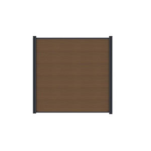 MAX-XL WPC-Steckzaun, teak 175x168cm