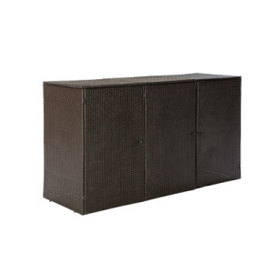 Mülltonnenabdeckung 3er 193,5 x 64,5 x 108 cm