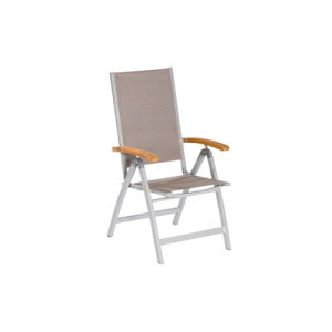 Naxos Klappsessel Aluminium/Akazie/Textil