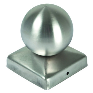 Pfostenabdeckung aus Metall 9 x 9 cm Edelstahl