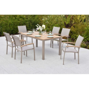 Piemont Set 7tlg. Aluminium/Textilv
