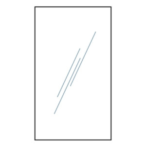 RUDE-Serie Systemglas klar 103x1740mm