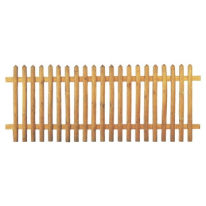 Senkrechtzaun 250 x 100 cm kdi braun