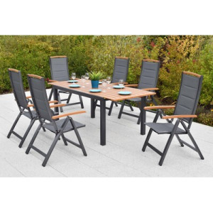 Tino Set 7tlg. Aluminium/Textil