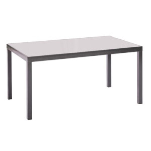 Tisch 150 x 90 cm graphitfarbenes Gestell