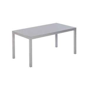 Tisch 150 x 90 cm silbernes Gestell
