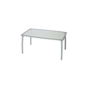 Tisch 150 x 90 cm silbernes Gestell