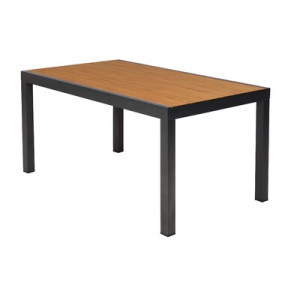 Tisch 150x90 cm, Aluminium/Polywood