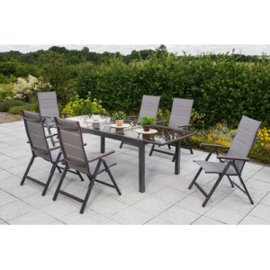 Trivero Set 7tlg. Aluminium/Textil