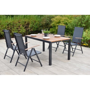 Valenza Set 5tlg. Aluminium/Textil