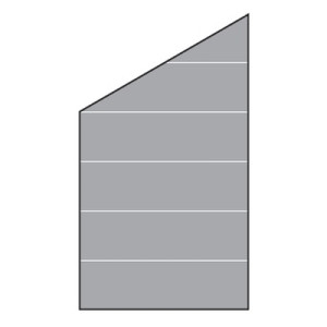 VETRO ECKE links 103x120/180cm Dekor 82, sat