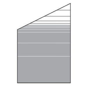 VETRO ECKE links 120x120/180cm Dekor 81, sat