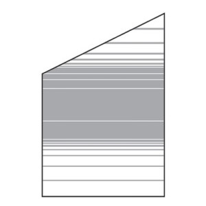 VETRO ECKE links 120x120/180cm Dekor 83, sat