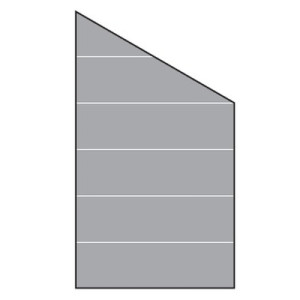 VETRO ECKE rechts 103x180/120cm Dekor 82, sat