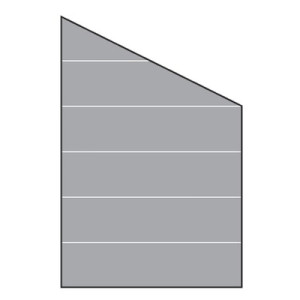 VETRO ECKE rechts 120x180/120cm Dekor 82, sat
