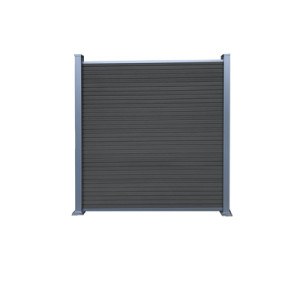 WAREN-Serie, WPC-Steckzaun-Set charcoal