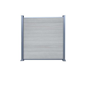 WAREN-Serie, WPC-Steckzaun-Set smoke white