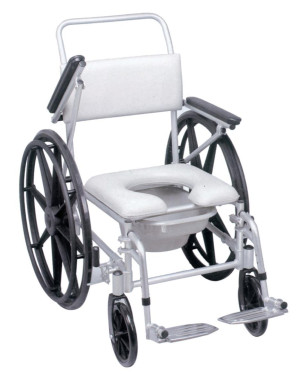 Termigea Carrozzina Doccia e WC Autospinta Alluminio Ruote 20 cm