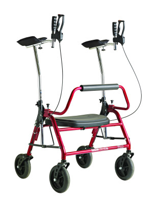 XXL Rehab Deambulatore Bariatrico XXL Rollator 4 Ruote con Freno, Portata 200 Kg