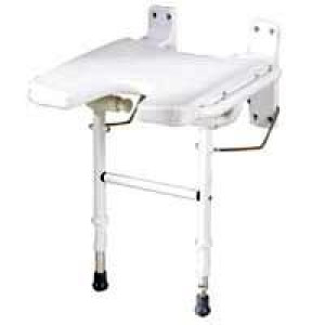 Intermed Sedile da Parete per Doccia con Gambe Regolabili in Alluminio
