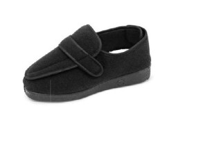 Wimed Piumaped 3 - Scarpa Ortopedica in Vellutino Nero con Velcro