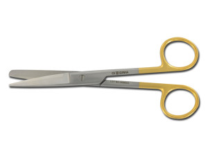 Gima forbici rette chirurgiche in acciaio inox AISI 420 con punte in tungsteno 14,5 cm