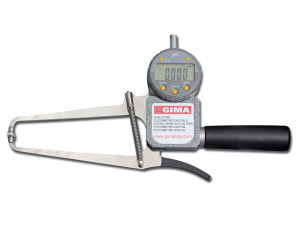 Gima plicometro digitale per misurazione spessore grasso sottocutaneo con display USB nylon 0-12 mm
