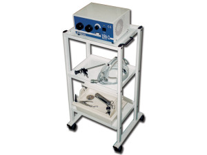 Gima Carrello Elettromedicali Verniciato a Fuoco con Ruote in Nylon