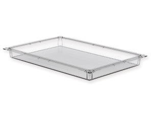 Gima vassoio modulare chiuso in plastica trasparente per carrelli ISO grigio in PC 600x400x50 mm