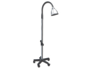 Gima lampada non medicale da 100W con struttura in alluminio e base in plastica a 5 raggi con ruote