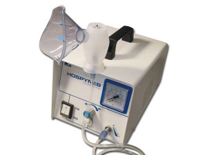 Gima Hospineb aerosol professionale con compressore a pistone 230V 50Hz bianco con maschere e accessori