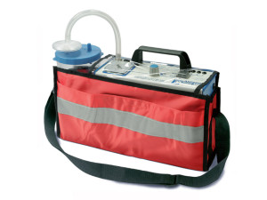Gima Mini Aspeed Pro aspiratore chirurgico portatile ad alto vuoto con batteria e borsa rossa
