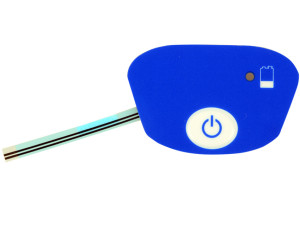 Gima tastiera a pannello di ricambio con pulsante ON/OFF per doppler fetale colore blu