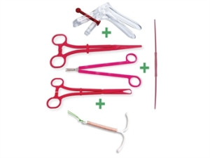 Gima Kit completo monouso per dispositivo intrauterino con speculum e strumenti sterili