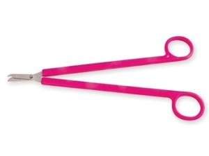 Gima forbici Littauer lunghe 22 cm per fili IUD in acciaio inox con impugnatura in plastica