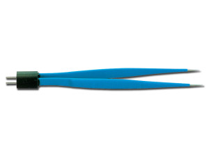 Gima pinza bipolare Semkin con connettore universale USA 14 cm punta retta 0,5 mm isolata sterilizzabile