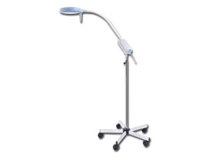 Gima Primaled Flex lampada a luce fredda con nove ottiche LED su carrello in alluminio e acciaio