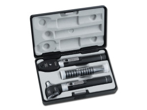 Gima Sigma set con otoscopio e oftalmoscopio a fibra ottica con lampada xeno alogena in plastica