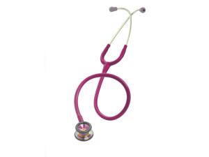 Littman n Classic II Infant stetoscopio con membrana fluttuante lampone in PVC e finiture arcobaleno