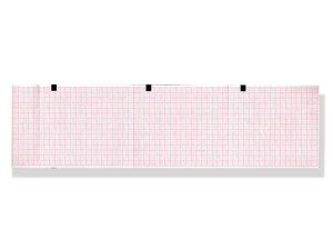 Gima MAC 400 pacco di carta termica per ECG 80 x 90 mm con griglia arancione e indicatori