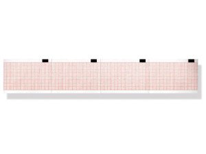 Gima Eli 50 pacco di carta termica per ECG 50x70 mm con griglia arancione e indicatori 200 fogli