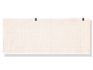 Gima Eli 150 pacco di carta termica per ECG 108 x 140 mm con griglia arancione e indicatori