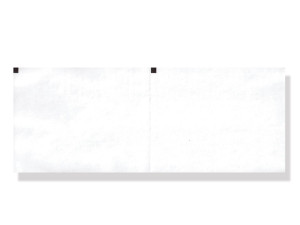 Gima pacco di carta termica per ECG compatibile con Nihon Kohden GEM 9010 9020 9022 110x140 mm griglia bianca 143 fogli con indicatori
