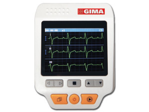 Gima Cardio C elettrocardiografo palmare a 3 canali con display TFT 3,5'' e memoria integrata