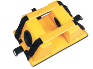 Gima fermacapo per barelle in schiuma NBR rivestita PVC colore giallo per immobilizzazione testa