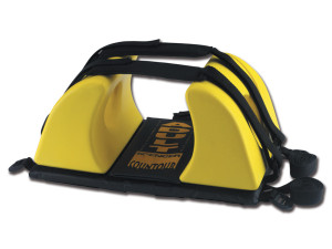 Gima fermacapo Contour in PVC antitossico e poliuretano giallo per tavola spinale radiotrasparente